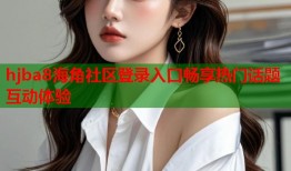 hjba8海角社区登录入口畅享热门话题互动体验