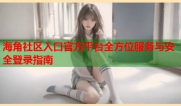 海角社区入口官方平台全方位服务与安全登录指南