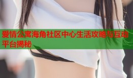 爱情公寓海角社区中心生活攻略与互动平台揭秘