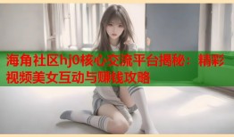 海角社区hj0核心交流平台揭秘：精彩视频美女互动与赚钱攻略