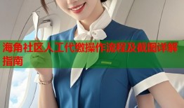海角社区人工代缴操作流程及截图详解指南
