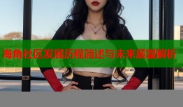 海角社区发展历程简述与未来展望解析