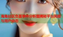 海角社区负面事件分析图揭秘平台风险与用户动态