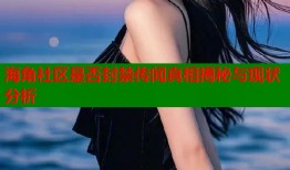 海角社区是否封禁传闻真相揭秘与现状分析