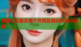 海角社区是否属于外网及其访问特点详解