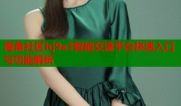 海角社区hj9a3智能交流平台快速入口与功能解析