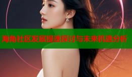 海角社区发展提速探讨与未来机遇分析