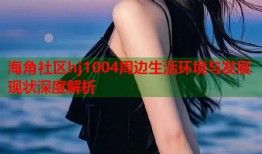 海角社区hj1004周边生活环境与发展现状深度解析