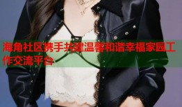 海角社区携手共建温馨和谐幸福家园工作交流平台